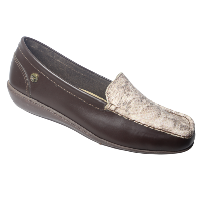 Romulo Casual Cuero Casta&ntilde;o Mujer Talla 34 Ref 2270 